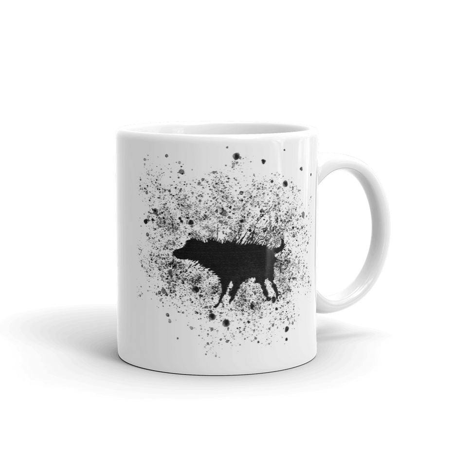 Banksy Wet Dog Splatter 2007 Street Art Mug