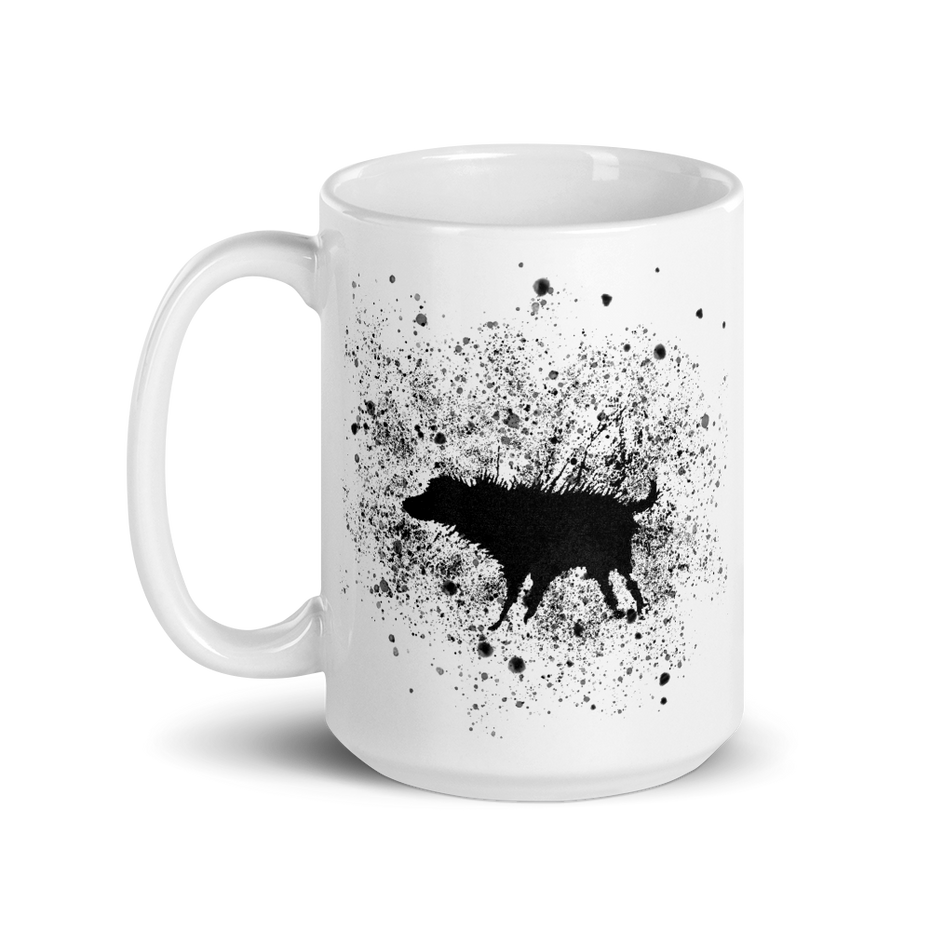 Banksy Wet Dog Splatter 2007 Street Art Mug