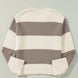 Color Block Round Neck Sweater