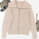 Zip Up Long Sleeve Cardigan