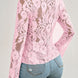 Tied V-Neck Long Sleeve Lace Top