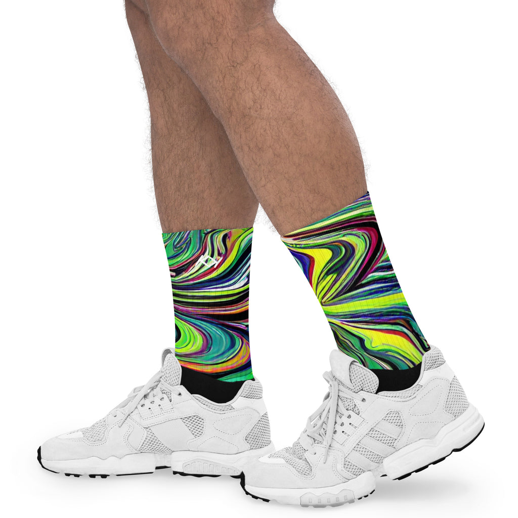 Kimante Green Swivel Socks