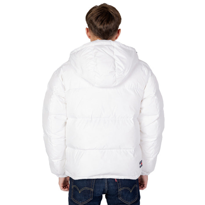 Men's Puffy White Mellow Jacket by Tommy Hilfiger Jeans