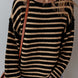 Stripe Drop Shoulder Round Neck Sweater