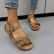 Open Toe Flat Buckle Sandals