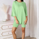 Basic Bae Full Size Soft Rayon Three-Quarter Sleeve Top and Shorts Set