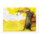 Calvin and Hobbes Resting on a Tree Poster