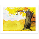 Calvin and Hobbes Resting on a Tree Poster