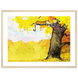 Calvin and Hobbes Resting on a Tree Poster