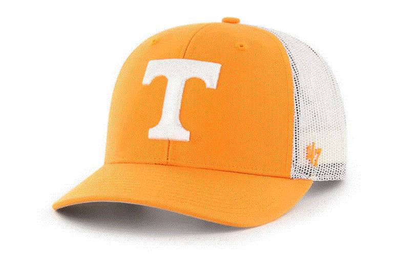 Tennessee Volunteers - Youth Vibrant Orange Trucker Hat, 47 Brand