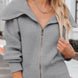 Zip Up Long Sleeve Cardigan
