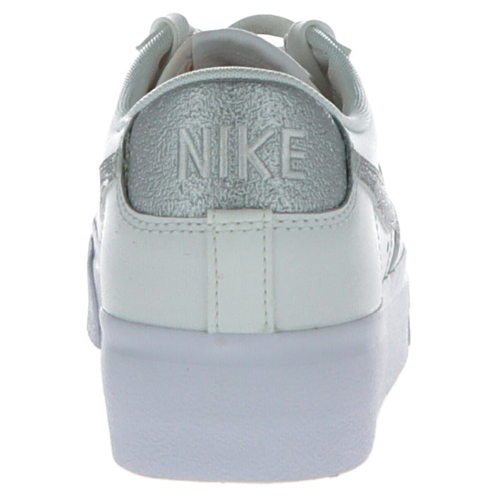 Nike Womens Blazer Low Platform 'White Metallic Silver'