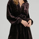 Collared Neck Button Down Long Sleeve Mini Dress