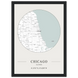 Chicago, Illinois Minimalist Map Poster