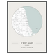 Chicago, Illinois Minimalist Map Poster