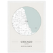 Chicago, Illinois Minimalist Map Poster