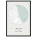 Chicago, Illinois Minimalist Map Poster