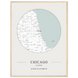 Chicago, Illinois Minimalist Map Poster
