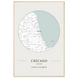 Chicago, Illinois Minimalist Map Poster