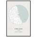 Chicago, Illinois Minimalist Map Poster