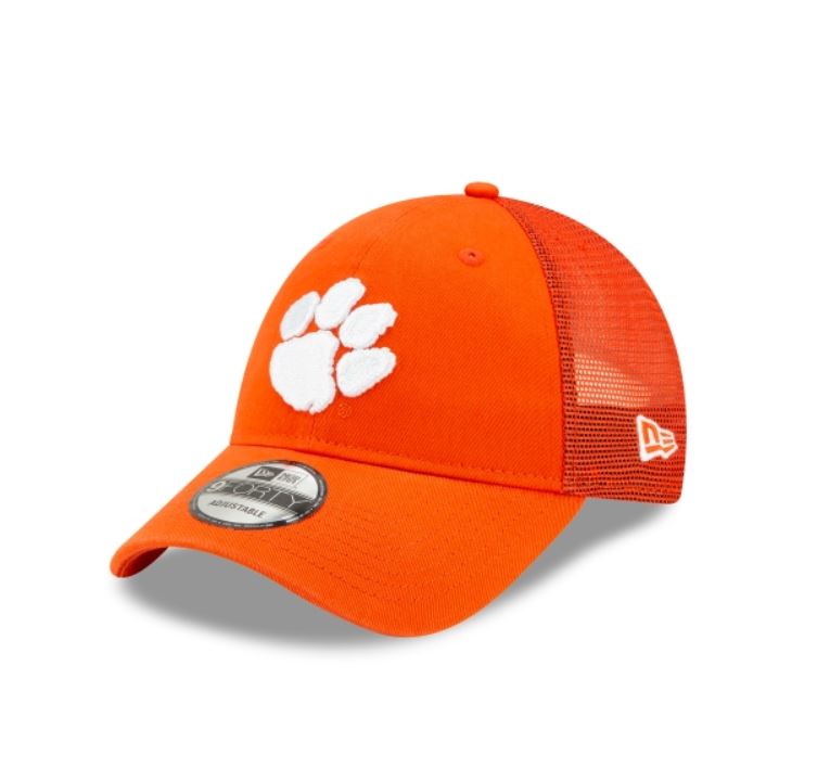 Clemson Tiger 9Forty Adjustable Orange Trucker Hat
