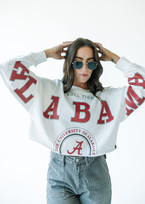 Alabama Crimson Tide - Phipps Split Cropped Long Sleeve