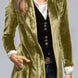 Slit Back Open Front Cardigan