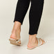 WILD DIVA Rhinestone Strappy Flat Sandals