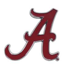 Alabama Crimson Tide - 3D 3" X 3.2" Metal Auto Emblem