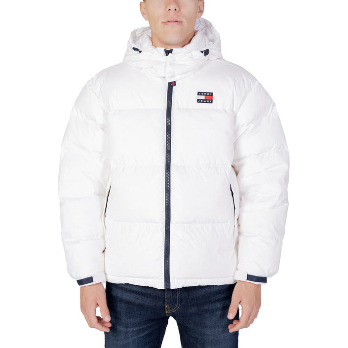 Men's Puffy White Mellow Jacket by Tommy Hilfiger Jeans