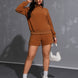 Long Sleeve Hoodie and Pocketed Shorts Set