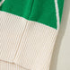 Diamond Pattern Contrast Trim Mock Neck Sweater