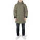 Men's Army Green Waist Length Jacket