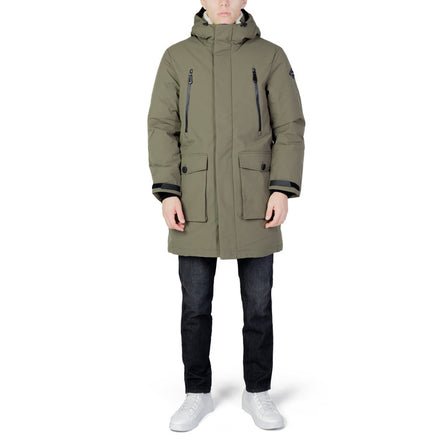 Men's Army Green Waist Length Jacket