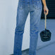 Distressed Skeleton Pattern Jeans with Pockets