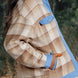 Contrast Trim Plaid Collared Neck Shacket