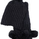 Crochet Chunky Knitted Beanie and Wrap Scarf