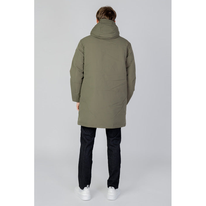 Men's Army Green Waist Length Jacket