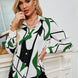 Printed Collared Neck Long Sleeve Shirt