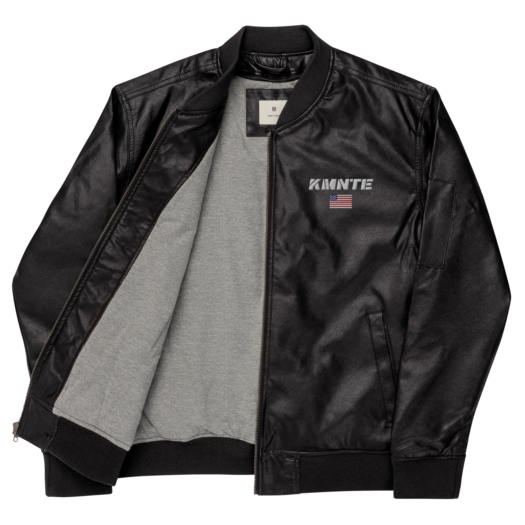 Kimante Leather Bomber Jacket