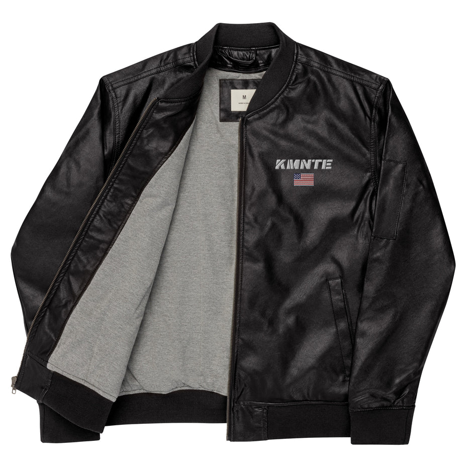 Kimante Leather Bomber Jacket