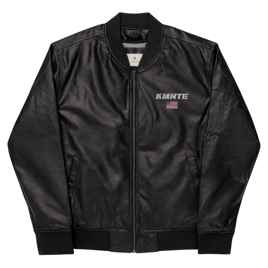 Kimante Leather Bomber Jacket