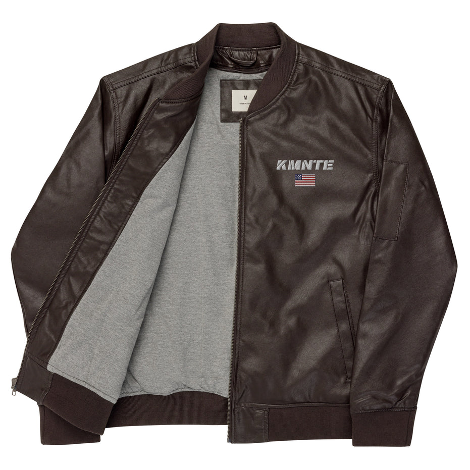 Kimante Leather Bomber Jacket