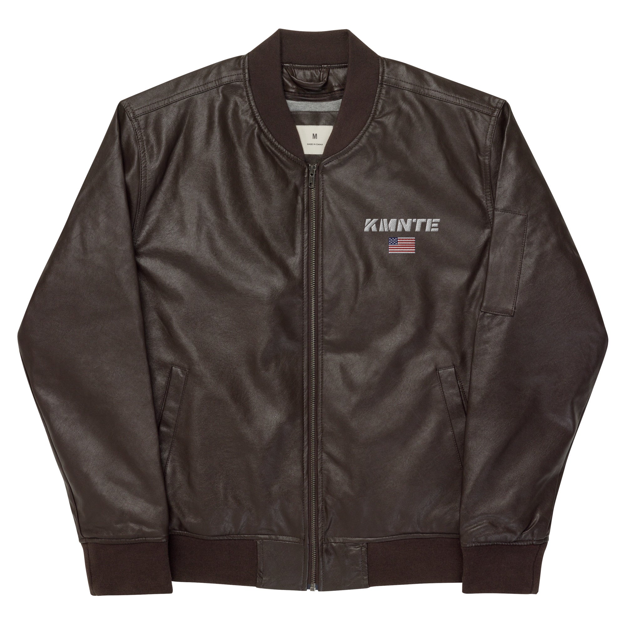 Kimante Leather Bomber Jacket