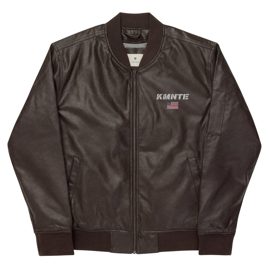 Kimante Leather Bomber Jacket
