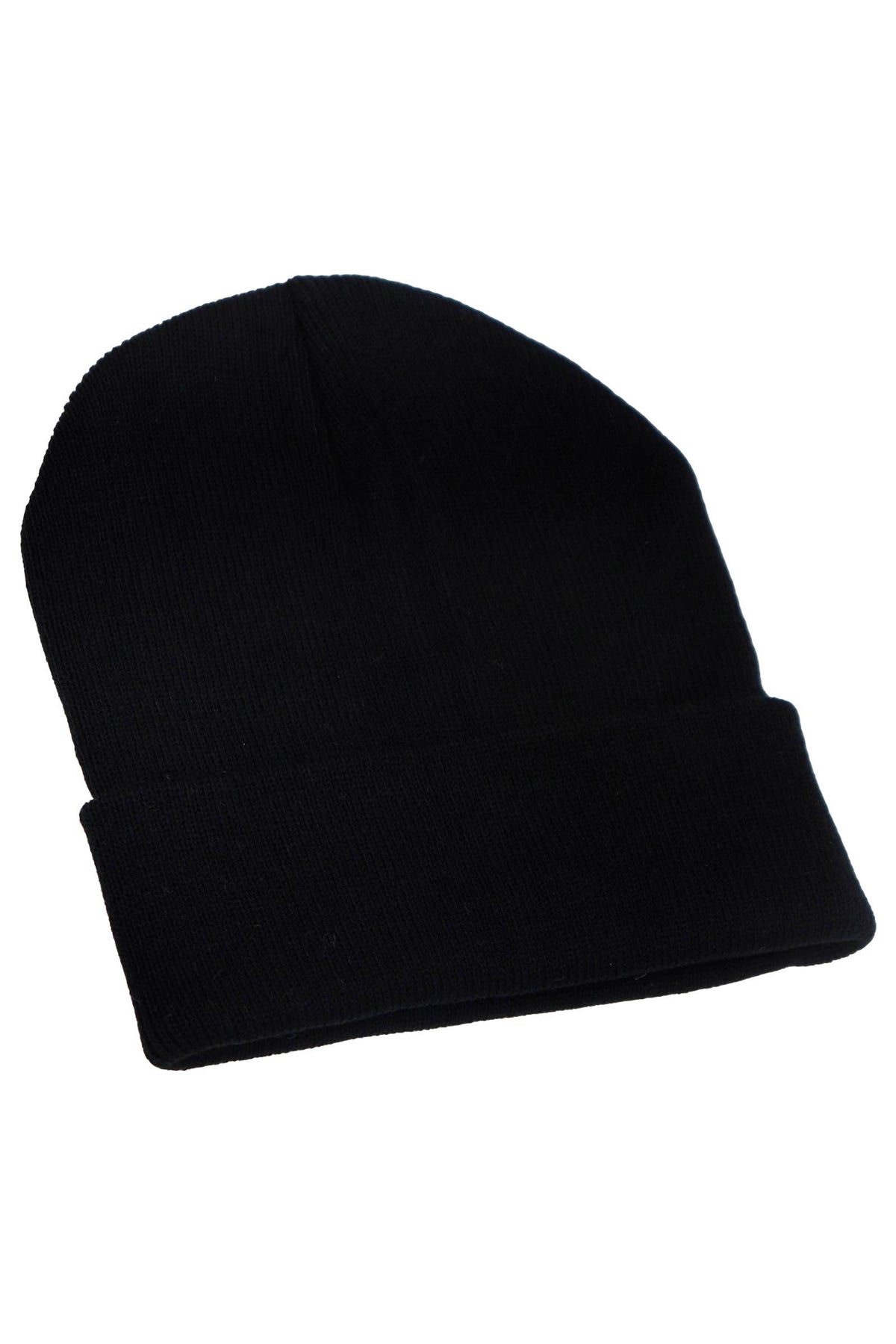 Adults Classic Solid Acrylic Cuffed Beanie