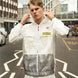Happy Pockets Windbreaker Zip-Up Jacket (White)