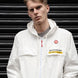 Happy Pockets Windbreaker Zip-Up Jacket (White)