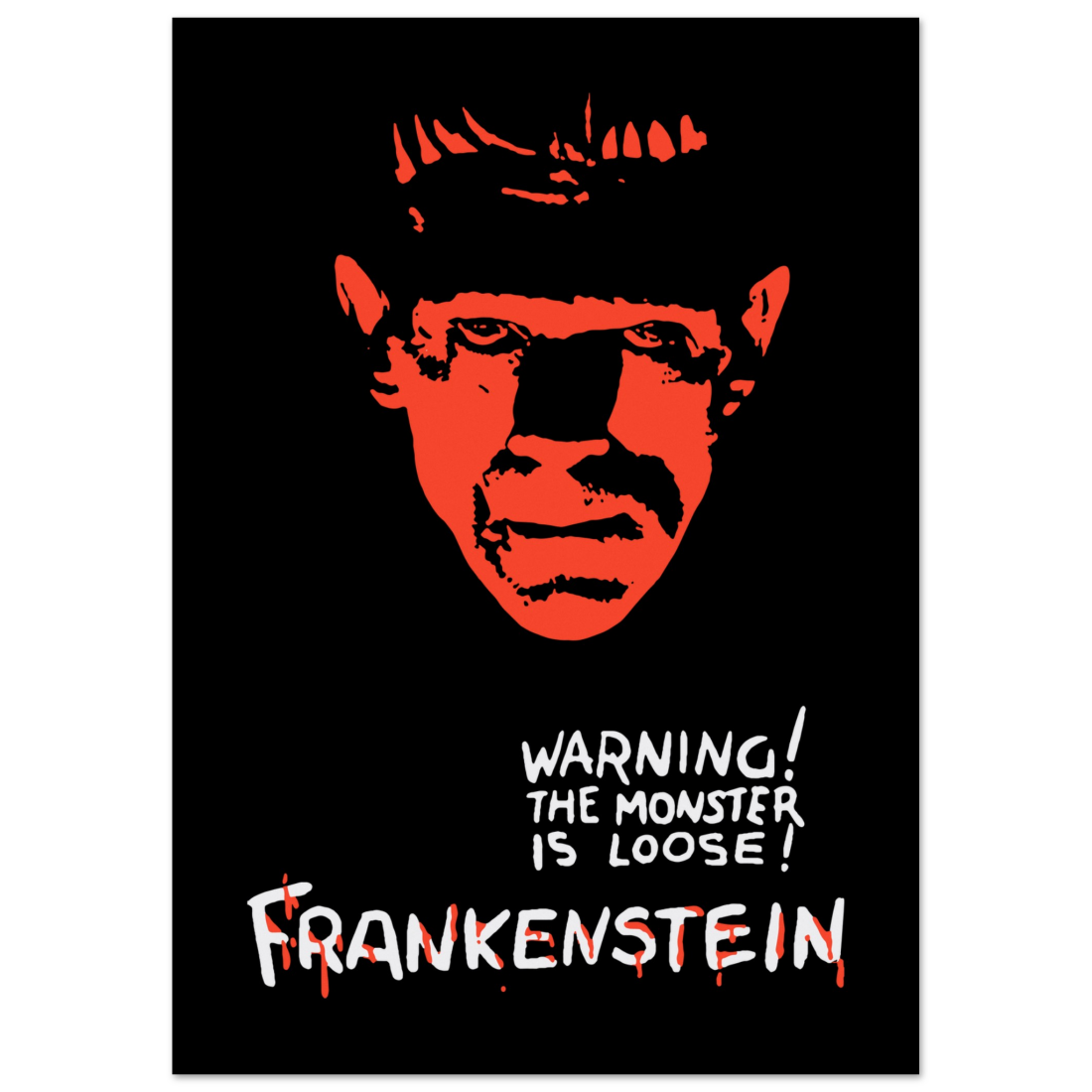 Frankenstein 30s Sci-Fi Horror Movie Poster