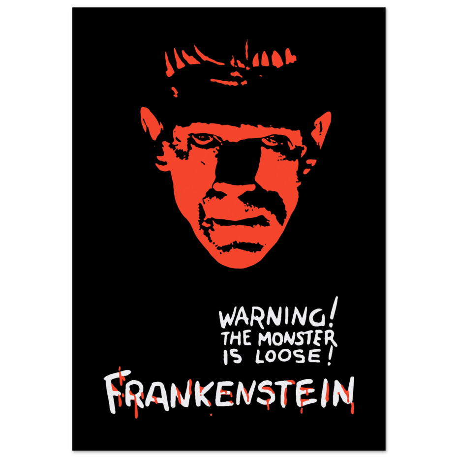 Frankenstein 30s Sci-Fi Horror Movie Poster
